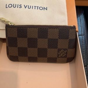 Lv Key pouch damier ebene